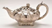 Lot 638 - A George IV teapot, by William Brown, London...