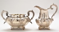 Lot 639 - A Victorian two-handled sugar bowl and...
