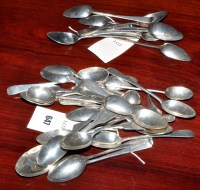 Lot 647 - Eight George III teaspoons, by Thomas Wallis...