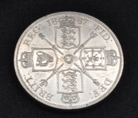 Lot 670 - A Victorian four shilling coin, dated 1887.