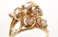 Lot 742 - A diamond dress ring, the graduated brilliant...