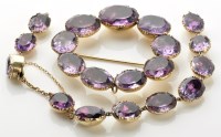 Lot 804 - A 19th Century purple paste and yellow metal...