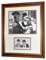 Lot 848 - Stan Laurel and Oliver Hardy, a signed...