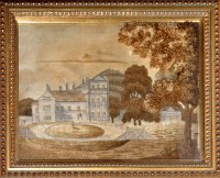 Lot 851 - A 19th Century stump work picture on silk of a...