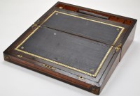 Lot 855 - A 19th Century brass inlaid walnut and ebony...