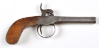 Lot 903 - A 19th Century percussion pistol, the 50 bore...