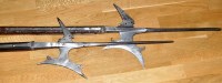 Lot 910 - Two 16th Century style German halberds, each...