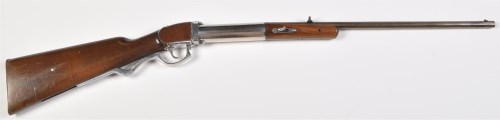 Lot 950 - A Bugelspanner smooth bore air gun .25cal,...