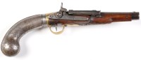 Lot 1071 - A Girondoni style .42R air pistol, by Echad,...