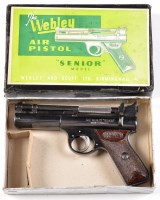 Lot 1100 - A Webley Senior .177cal. air pistol, circa...