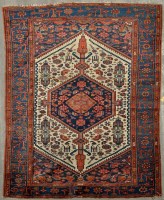 Lot 1122 - A Kurdish rug, the central medallion decorated...