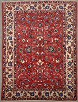 Lot 1131 - An Isfahan rug, the claret field decorated...