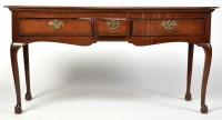 Lot 1173 - A mid 18th Century and later oak dresser,...