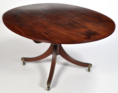 Lot 1178 - A Regency mahogany breakfast table, the oval...