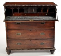 Lot 1183 - A 19th Century Colonial hardwood two section...