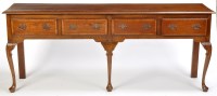 Lot 1194 - An 18th Century style oak dresser, the...