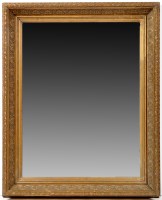 Lot 1197 - An early 19th Century gilt gesso wall mirror,...