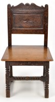 Lot 1220 - An 18th Century and later carved oak hall...