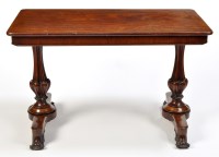 Lot 1224 - An early Victorian mahogany side table, the...