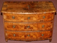 Lot 1233 - An 18th Century Continental walnut bowfront...