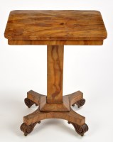 Lot 1235 - A 19th Century ash veneered occasional table...