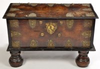 Lot 1253 - An early 19th Century Dutch chest, the hinged...