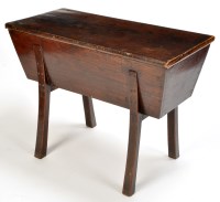 Lot 1257 - A 19th Century oak and elm dough bin, the...