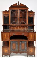 Lot 1273 - A late Victorian rosewood veneered cabinet,...