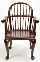 Lot 1281 - An early 20th Century mahogany elbow chair, by...