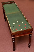 Lot 1282 - A late 19th Century mahogany bar billiards...