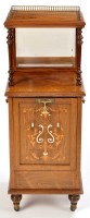 Lot 1300 - A late Victorian inlaid walnut and rosewood...