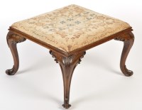 Lot 1305 - A 19th Century rosewood stool, the drop-in...