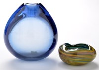 Lot 2 - Per Lutken for Holmgaard: a blue glass drop...