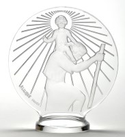 Lot 10 - Lalique: a St. Christopher car mascot, of...