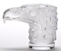 Lot 11 - Lalique: '''Tete d'aigle'' frosted glass car...