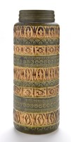 Lot 54 - A West German cylindrical vase, with stamped...