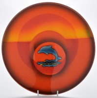 Lot 66 - Poole Pottery: a limited edition Dolphin plate,...