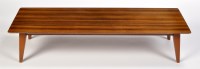 Lot 88 - Vanson: walnut coffee table, with rounded...
