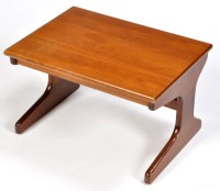 Lot 140 - A teak rectangular occasional table, the...