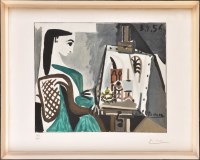 Lot 203 - Pablo Picasso ''FEMME DANS L'ATALIER'' signed...