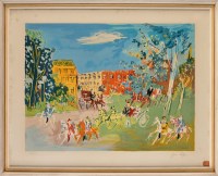 Lot 206 - Jean Dufy ''LA BOIS DU BOLOINGE'' colour...