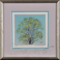 Lot 274 - Joichi Hoshi ''SPRING LEAVES'' signed and...