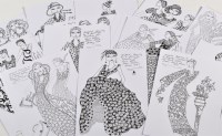 Lot 279 - Rosalind Jennings ORIGINAL FASHION DRAWINGS...