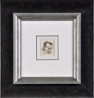 Lot 282 - Rolf Harris STUDY OF A MAN'S HEAD signed pen...