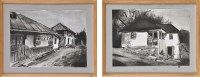 Lot 343 - Valentin Bolam ITALIAN VILLAGE SCENES signed...