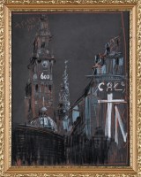 Lot 356 - Antoni Sulek CONTINENTAL CITY SCAPE signed and...