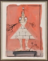 Lot 361 - Antoni Sulek ''ABSTRACT FIGURE'' signed and...