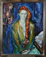 Lot 415 - Oleg Koren ''PORTRAIT OF NATASHA, DAUGHTER OF...