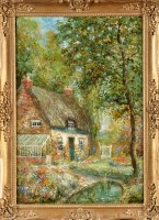 Lot 429 - John Falconar Slater A THATCHED COTTAGE AND...