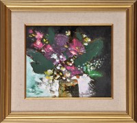 Lot 436 - Suryawan Tresna ''MAGICAL FLOWERS'' signed;...